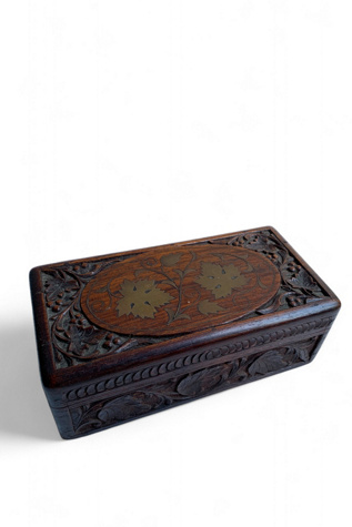 Vintage Carved Wooden Jewelry Box Selected by SharpLilTeeth