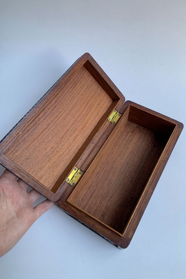 Vintage Carved Wooden Jewelry Box Selected by SharpLilTeeth #2