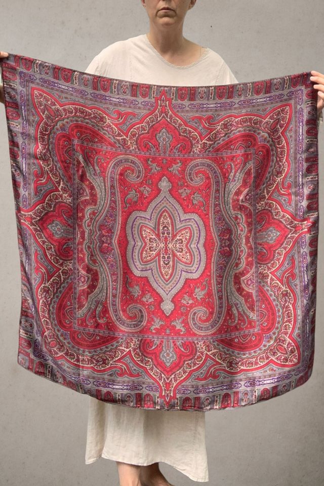 Vintage Silk Paisley Scarf Selected by SharpLilTeeth #2
