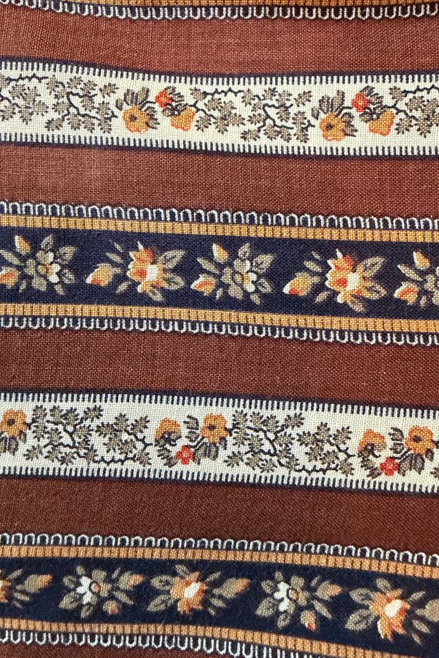 Vintage 1970s Autumnal Handkerchief Hem Midi Dress Selected by Two Vintage Twins #3