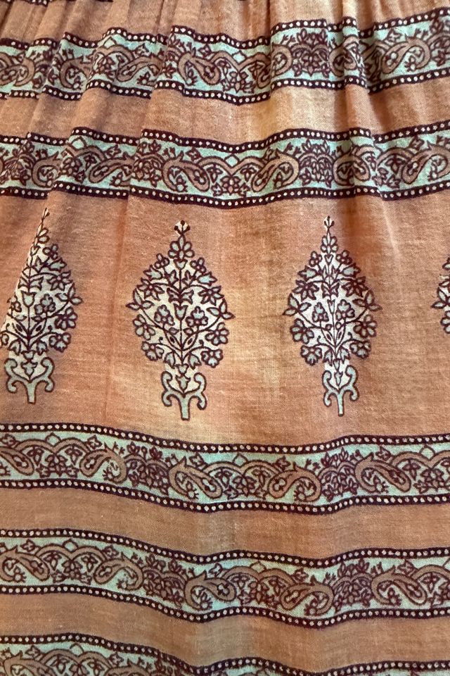 Vintage 1970s Boho Indian Cotton Quilted Bodice Dress Selected by Two Vintage Twins #3