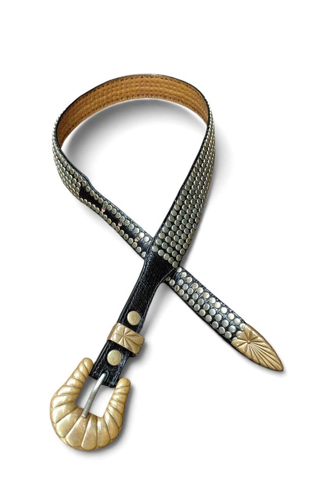 1980's Western Studded Leather Belt Selected by Garbage Soup #2