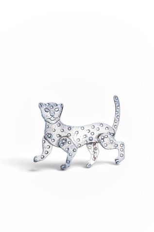 Vintage Articulated Cat Sterling Silver Pin Selected by Garbage Soup
