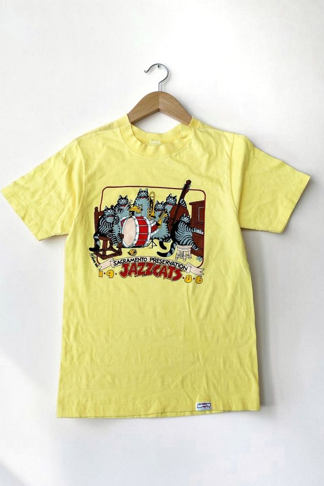 1980's Kliban Jazz Cats Tee Selected by Garbage Soup #1