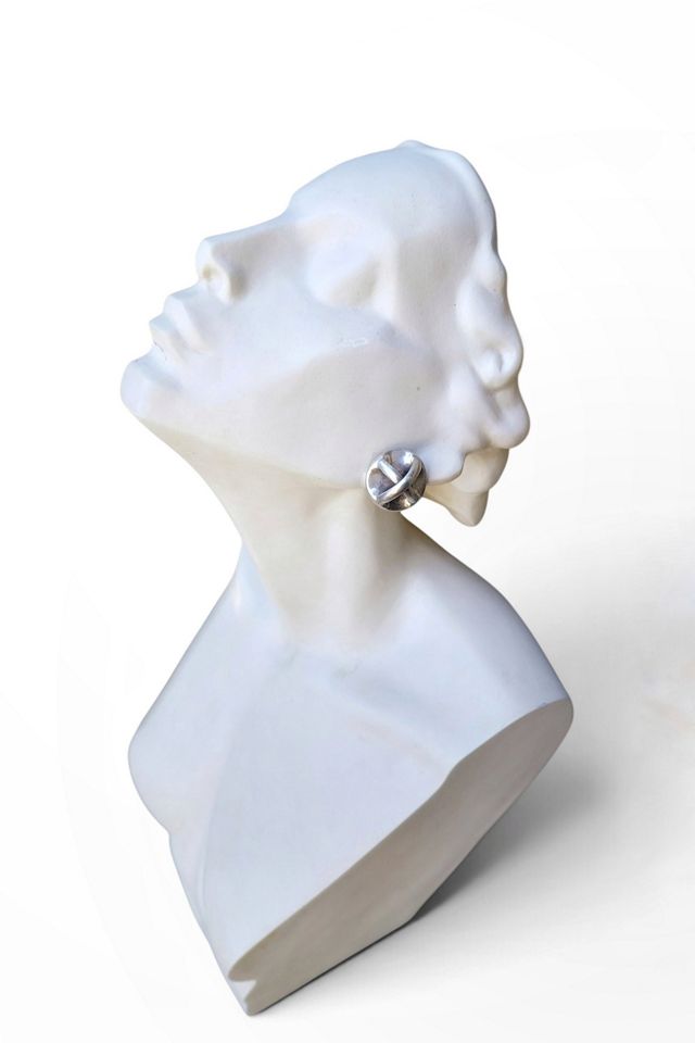 Taxco Modernist Dome Earrings Selected by Garbage Soup #1