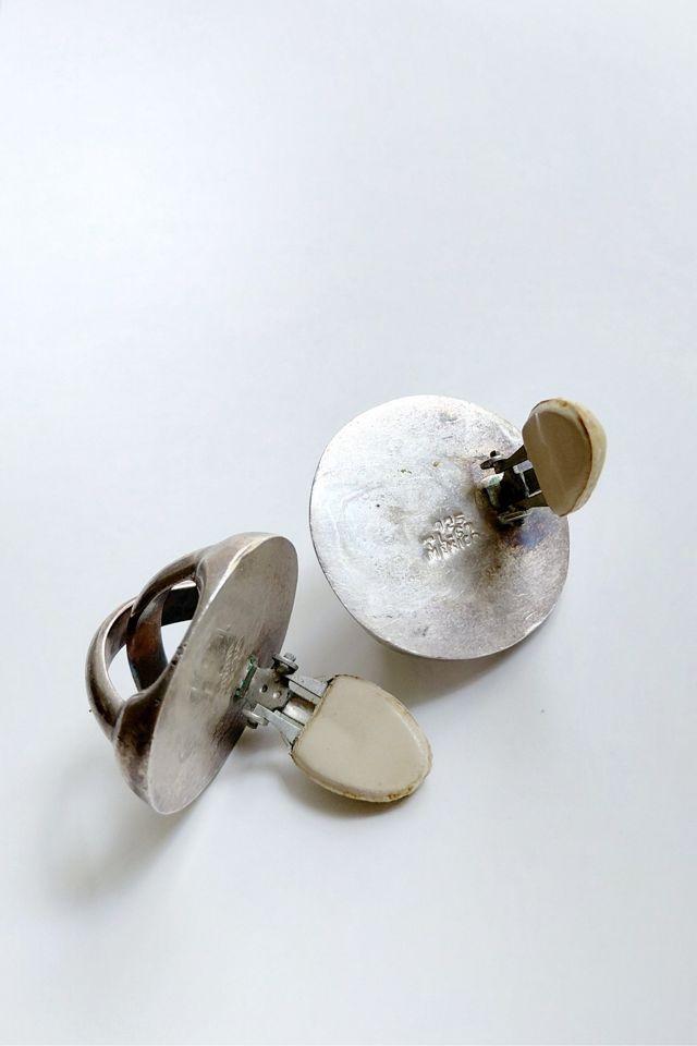 Taxco Modernist Dome Earrings Selected by Garbage Soup #2