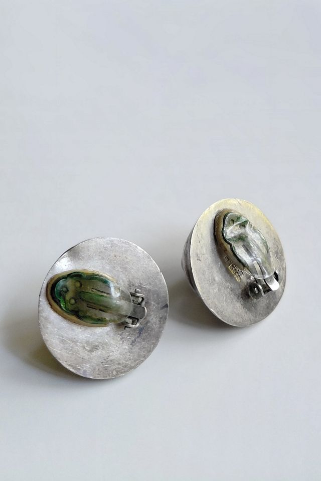 Taxco Modernist Dome Earrings Selected by Garbage Soup #3