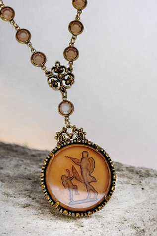 Venus and Cupid Intaglio Necklace Selected by Garbage Soup
