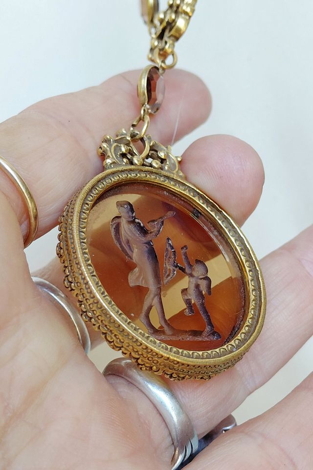 Venus and Cupid Intaglio Necklace Selected by Garbage Soup #2