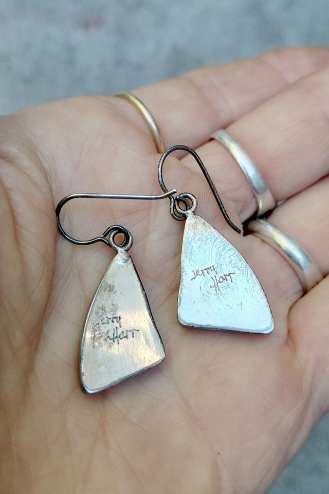 Jerry Harr Purpurite and Silver Earrings Selected by Garbage Soup #3