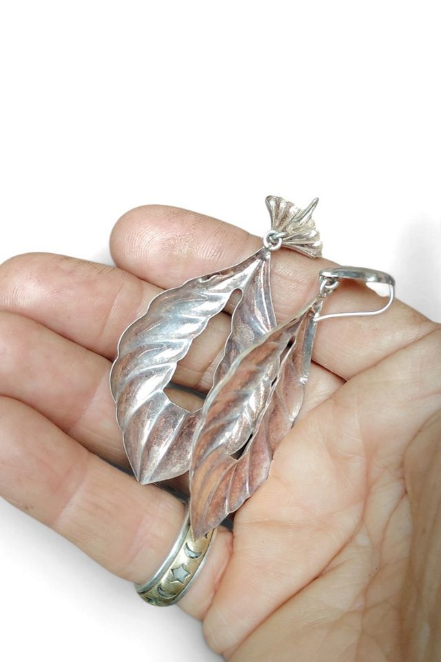 Italian Vintage Sterling Silver Earrings Selected by Garbage Soup #3