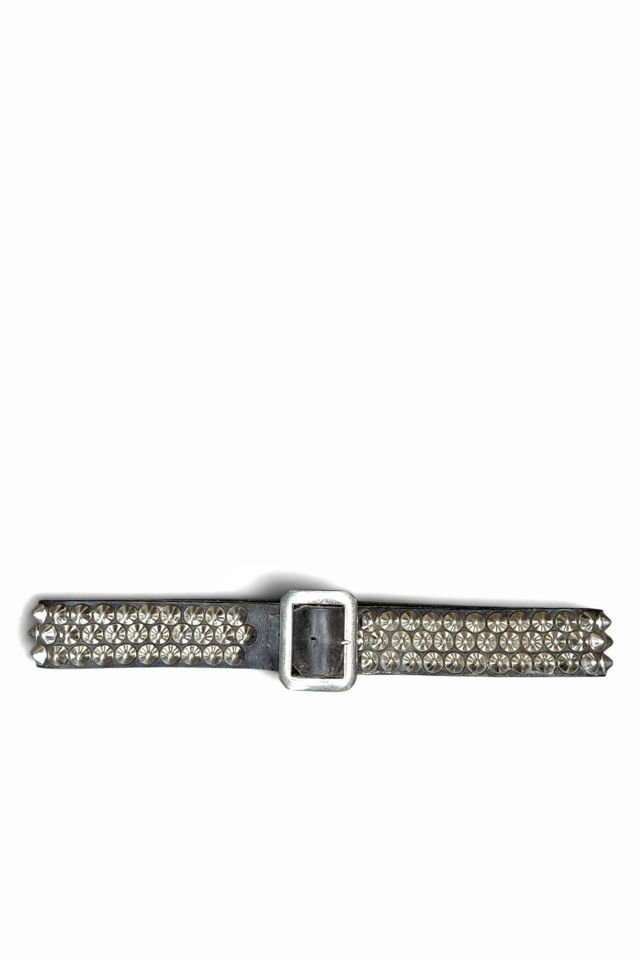 1980's Cone Studded Leather Belt Selected by Garbage Soup #1