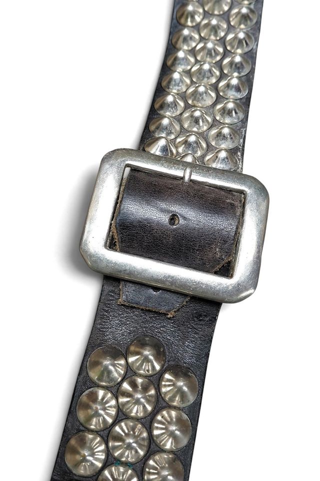 1980's Cone Studded Leather Belt Selected by Garbage Soup #2