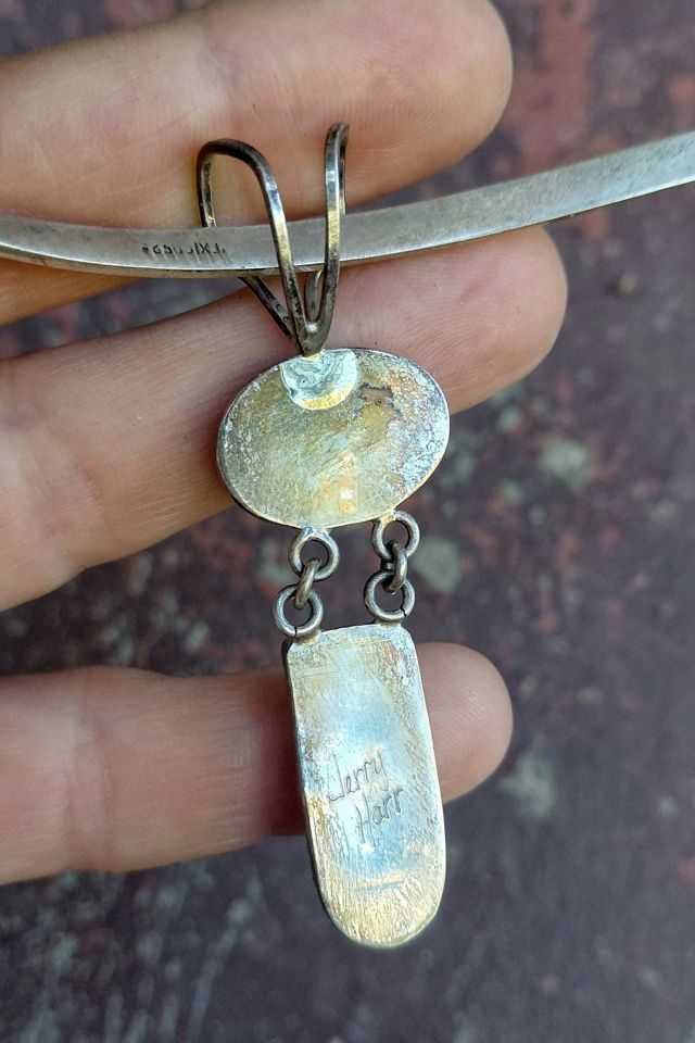 Jerry Harr Purpurite and Silver Pendant Choker Selected by Garbage Soup #3