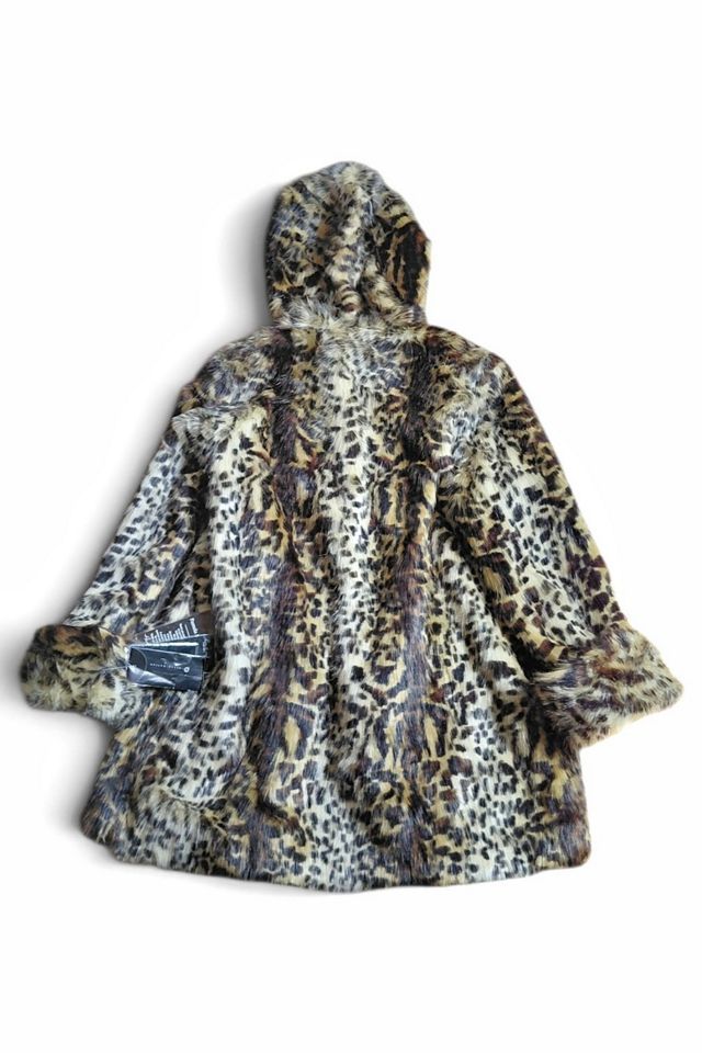 Pamela McCoy 1990's Hooded Faux Fur Coat Selected by Garbage Soup #2