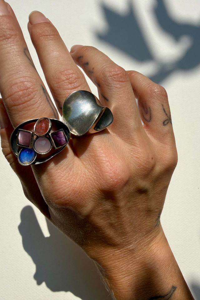 Sterling Silver Abstract Wave Ring Selected by Wax Plant #1