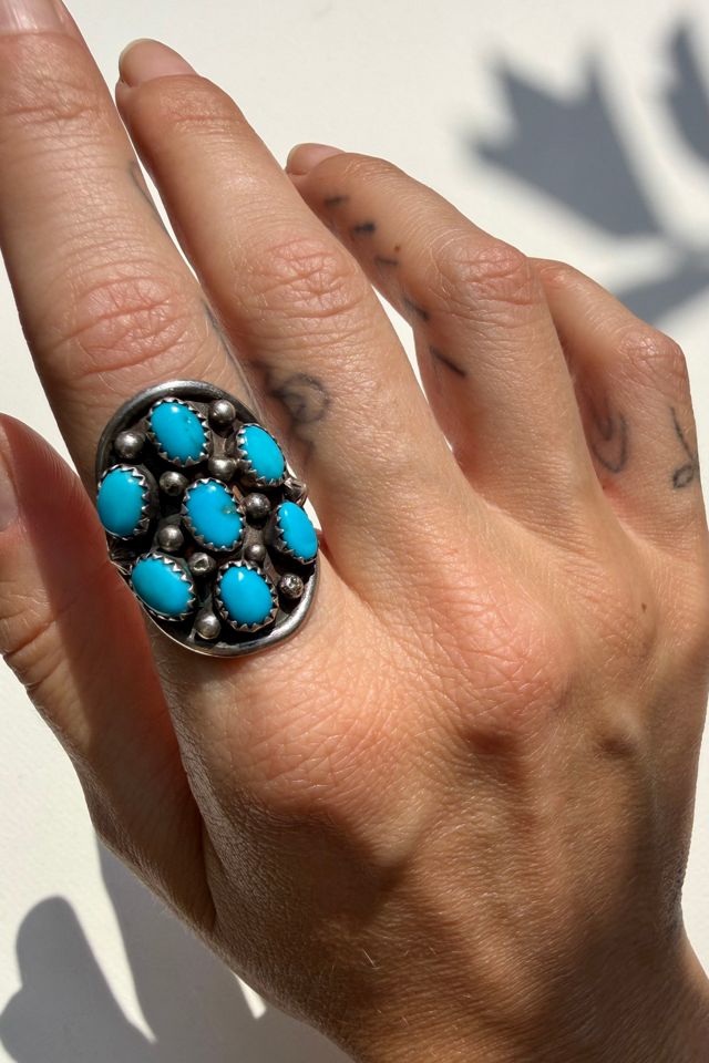 Sterling Silver and Turquoise Ring Selected by Wax Plant #1