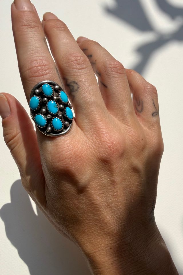 Sterling Silver and Turquoise Ring Selected by Wax Plant #2