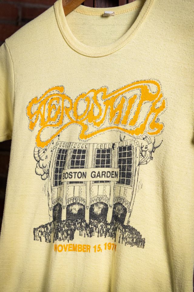 Vintage 1976 Aerosmith Boston Garden Stage Crew Concert T Shirt Selected by Black Shag Vintage #2