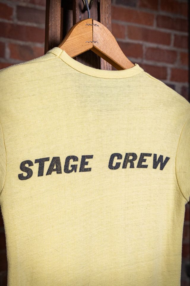 Vintage 1976 Aerosmith Boston Garden Stage Crew Concert T Shirt Selected by Black Shag Vintage #3