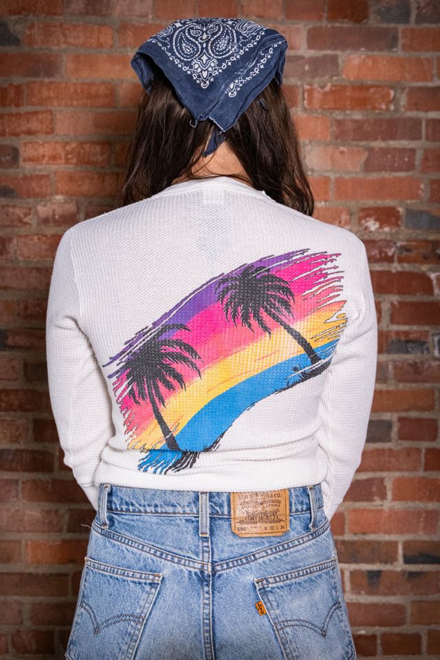 Vintage 80s Daytona Beach Thermal Shirt Selected by Black Shag Vintage #1