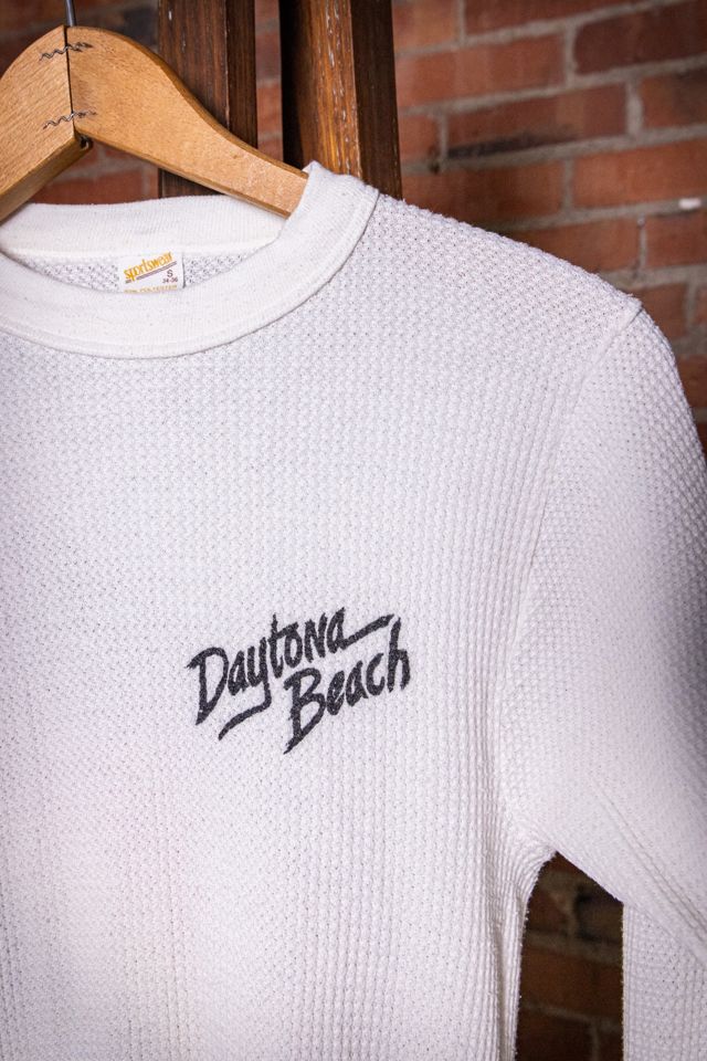 Vintage 80s Daytona Beach Thermal Shirt Selected by Black Shag Vintage #2