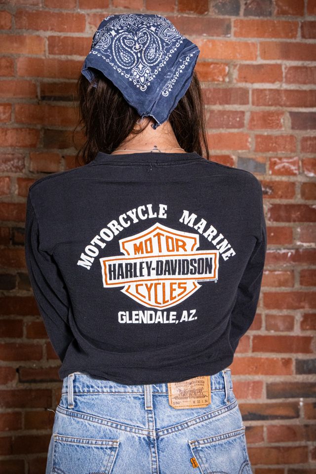 Vintage 80s Harley Davidson V-Twin T Shirt Selected by Black Shag Vintage #1