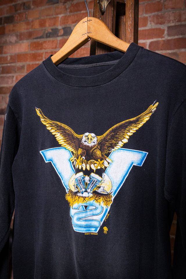 Vintage 80s Harley Davidson V-Twin T Shirt Selected by Black Shag Vintage #2