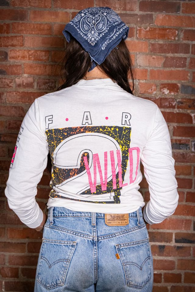 Vintage 80s Far 2 Wild Long Sleeve T Shirt Selected by Black Shag Vintage #1