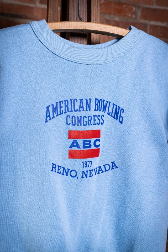 Vintage 1977 American Bowling Congress Short Sleeve Sweatshirt Selected by Black Shag Vintage #1