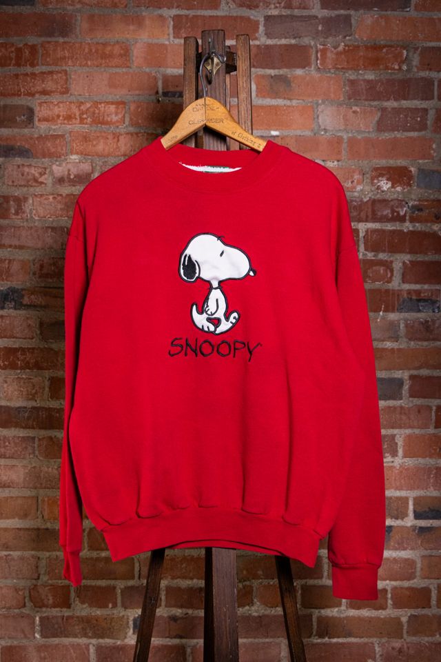 Vintage 80s Snoopy Red Sweatshirt Selected by Black Shag Vintage #1