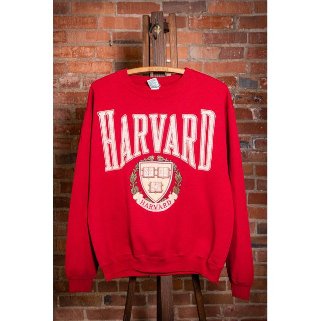 Vintage 90s Harvard Red Sweatshirt Selected by Black Shag Vintage #1