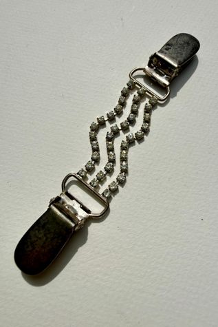 Vintage Rhinestone Cardigan Clip Selected by Wax Plant