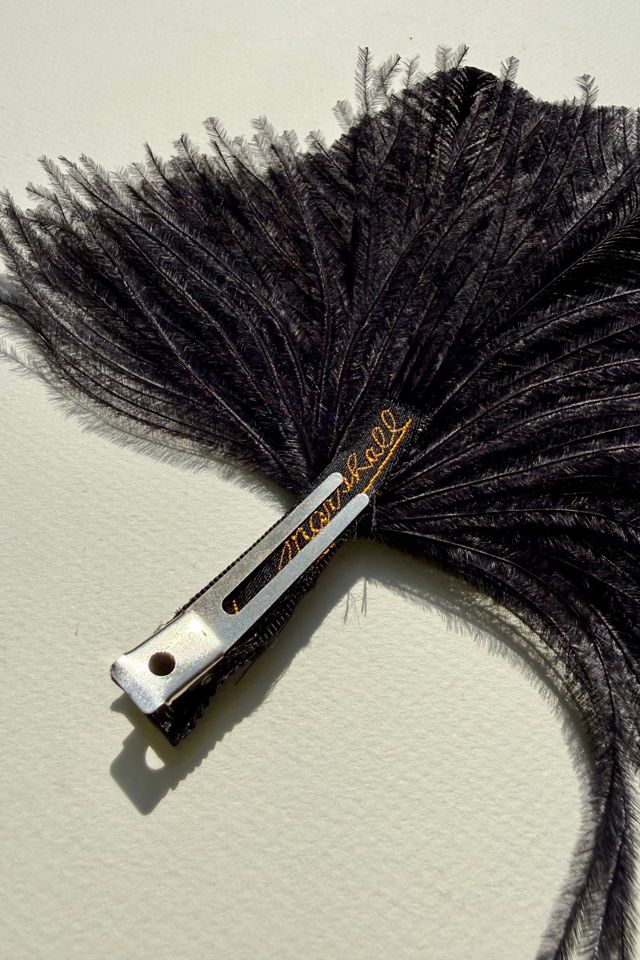 Vintage Rhinestone Feather Hair Clip Selected by Wax Plant #1