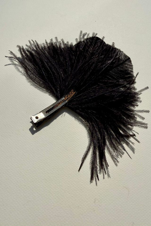 Vintage Rhinestone Feather Hair Clip Selected by Wax Plant #2