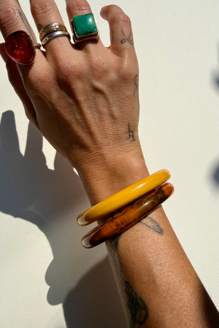 Bakelite Bangle Set Selected by Wax Plant