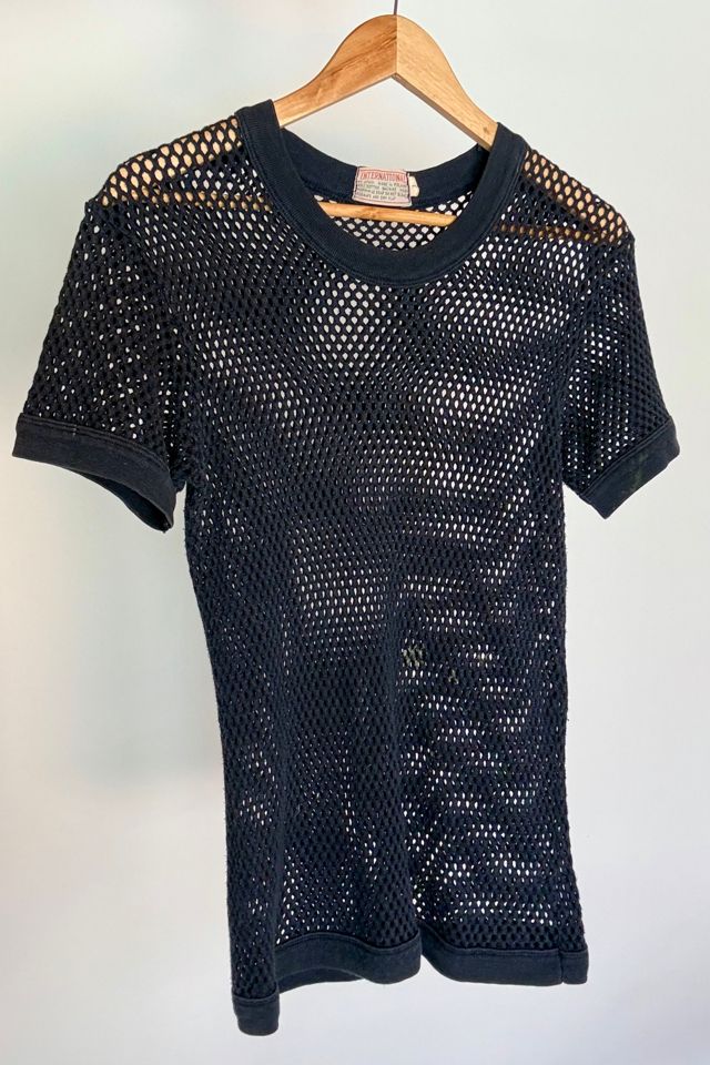1960s Navy Blue Mesh Tee Selected by Wax Plant #2