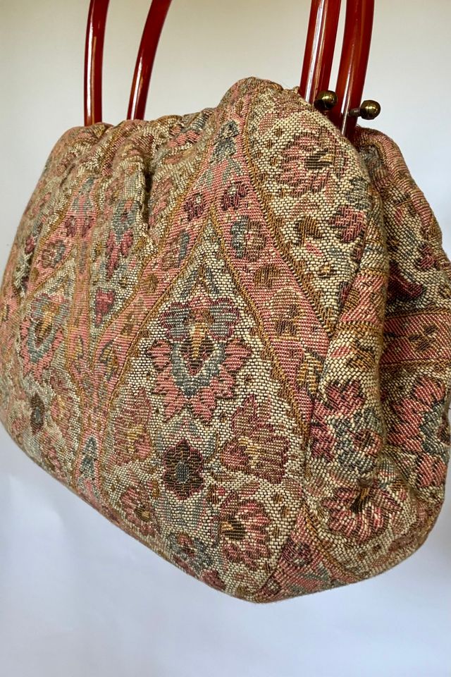 Vintage Tapestry Handbag Selected by Wax Plant #1