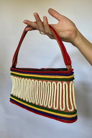 1940s Telephone Cord Purse Selected by Wax Plant