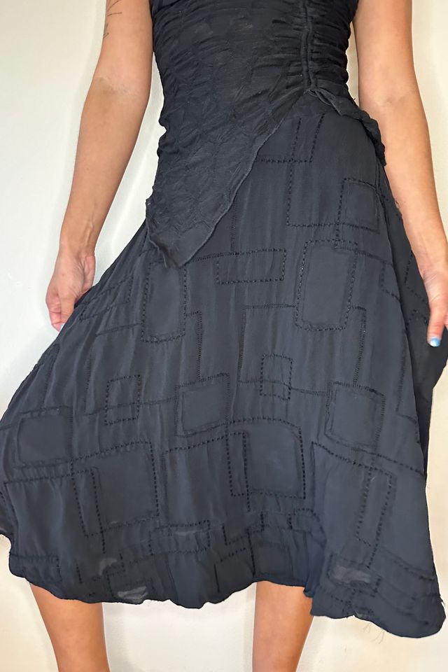 90's Silk Jacquard Avant Garde Handercheif Skirt Selected by Picky Jane #1