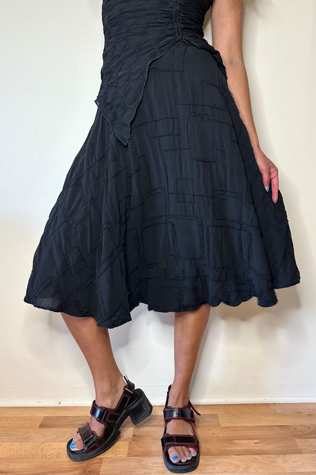 90's Silk Jacquard Avant Garde Handercheif Skirt Selected by Picky Jane #2