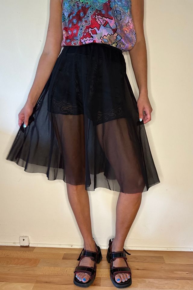 BlackSheer  Mesh Netting Skirt Selected by Picky Jane #2