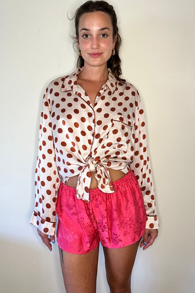 Hot Pink Silk Jacquard Tap Shorts Selected by Picky Jane #3