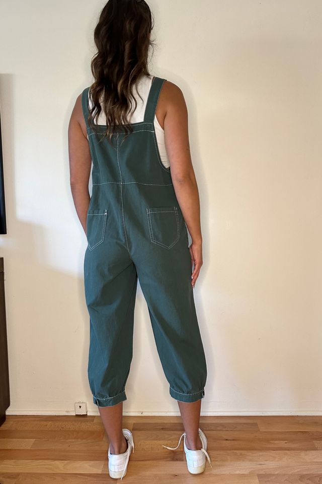 Green Cotton Adjustable Overalls Selected by Picky Jane #1