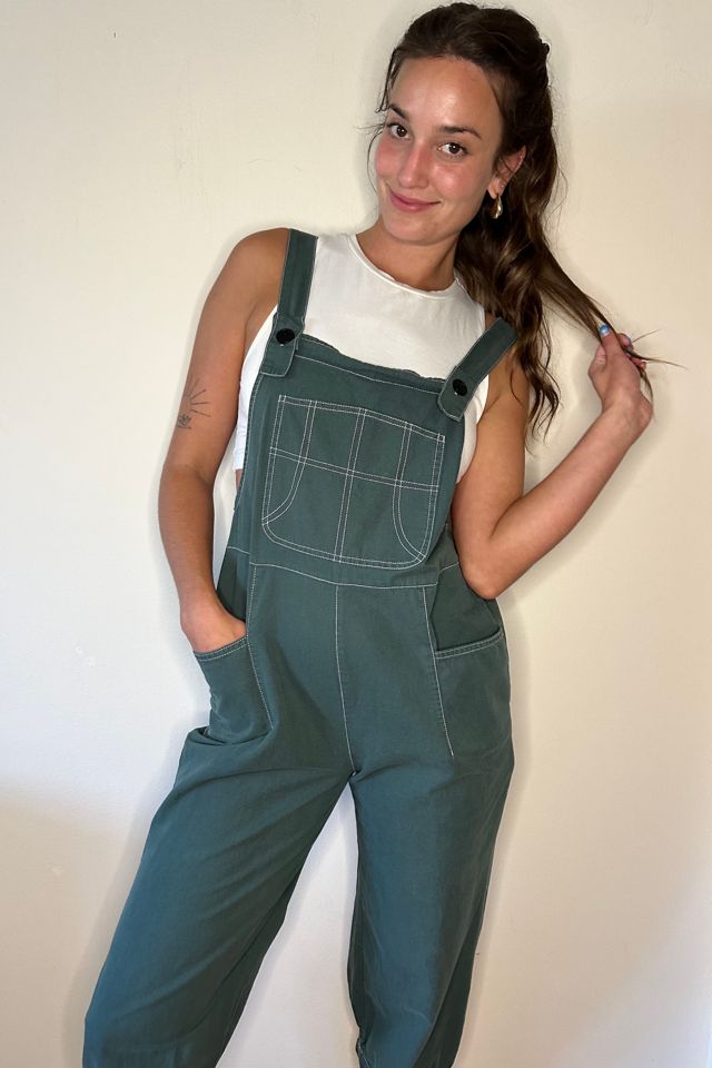 Green Cotton Adjustable Overalls Selected by Picky Jane #2