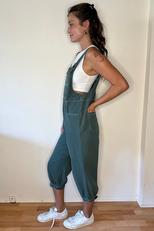 Green Cotton Adjustable Overalls Selected by Picky Jane #3