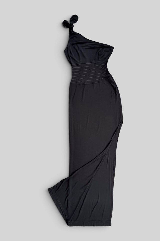 Vintage 90s One-Shoulder Sheer Mesh Maxi Dress Selected by MARMALADE #3