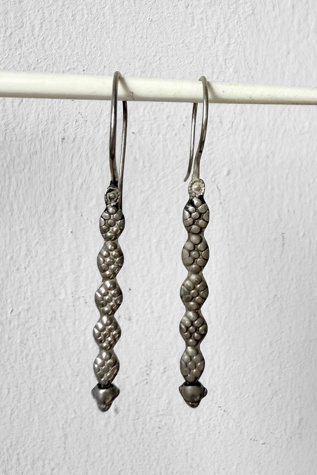 Antique Sterling Silver Linear Drop Earrings Selected by MARMALADE
