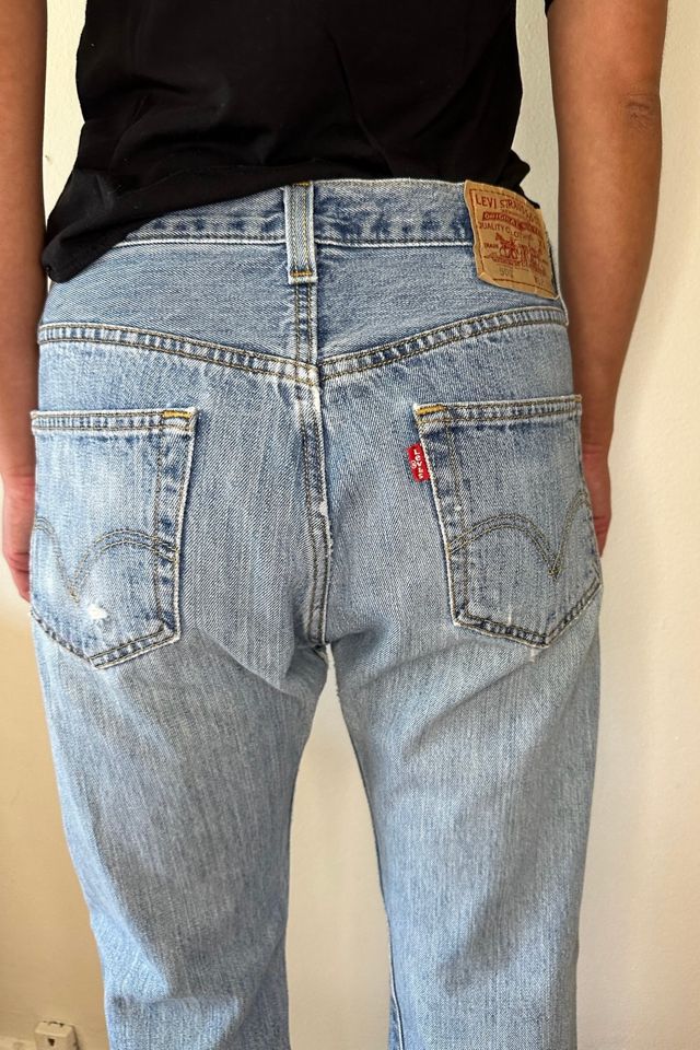 Gently Worn Modern Levi's 501 Denim Jeans Selected by Picky Jane #3