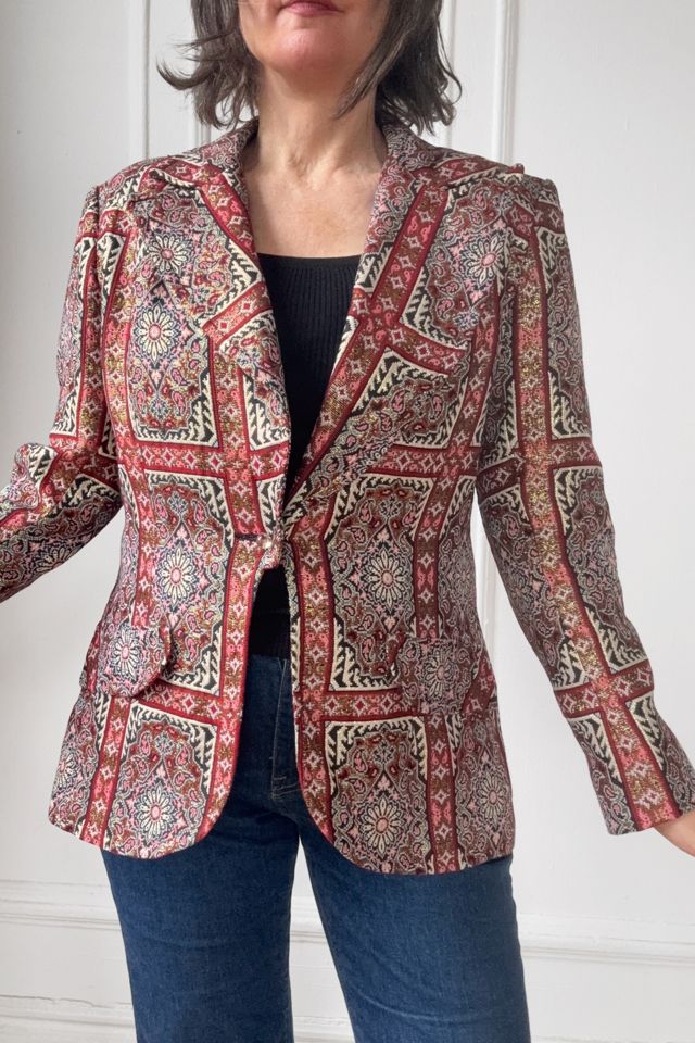 70s Glam Metallic Brocade Riding Jacket Selected by MARMALADE #2
